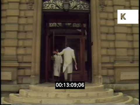 1980s Institut Pasteur, Paris, Scientists Leaving Laboratory
