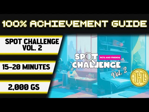 Spot Challenge Vol. 2 Achievement 100% Walkthrough * 2000GS in 15-20 Minutes *