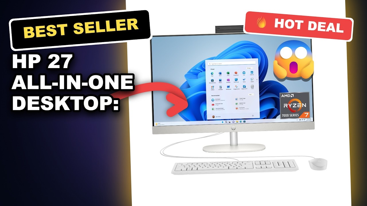 HP 27 All-in-One Desktop: The Ultra-Powerful PC for Serious Work and Play