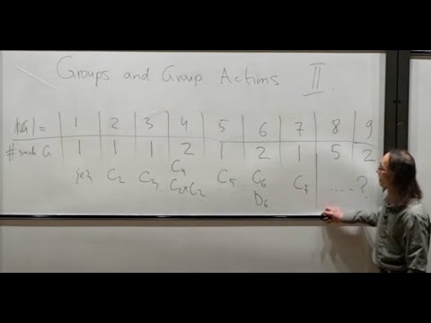 Groups and Group Actions: Group homomorphisms - Oxford Mathematics 1st Year Student Lecture