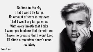 David Guetta ft. Justin Bieber - 2U (Lyrics)
