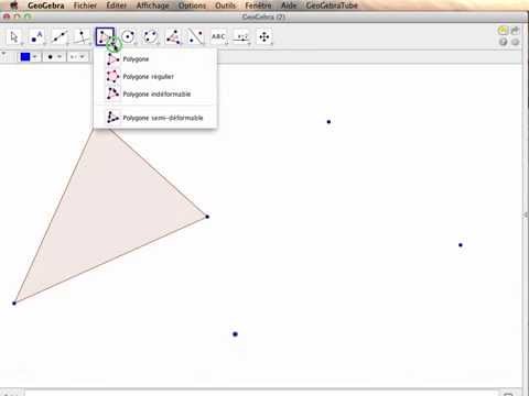 comment colorier un triangle sur geogebra