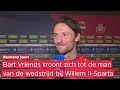 Bart Vriends is met twee goals de man van de wedstrijd bij Willem II-Sparta (0-3)