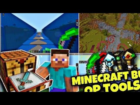 Minecraft But There Are Op Tools In Minecraft Pocket Edition | Overpowered Tools In Minecraft pe