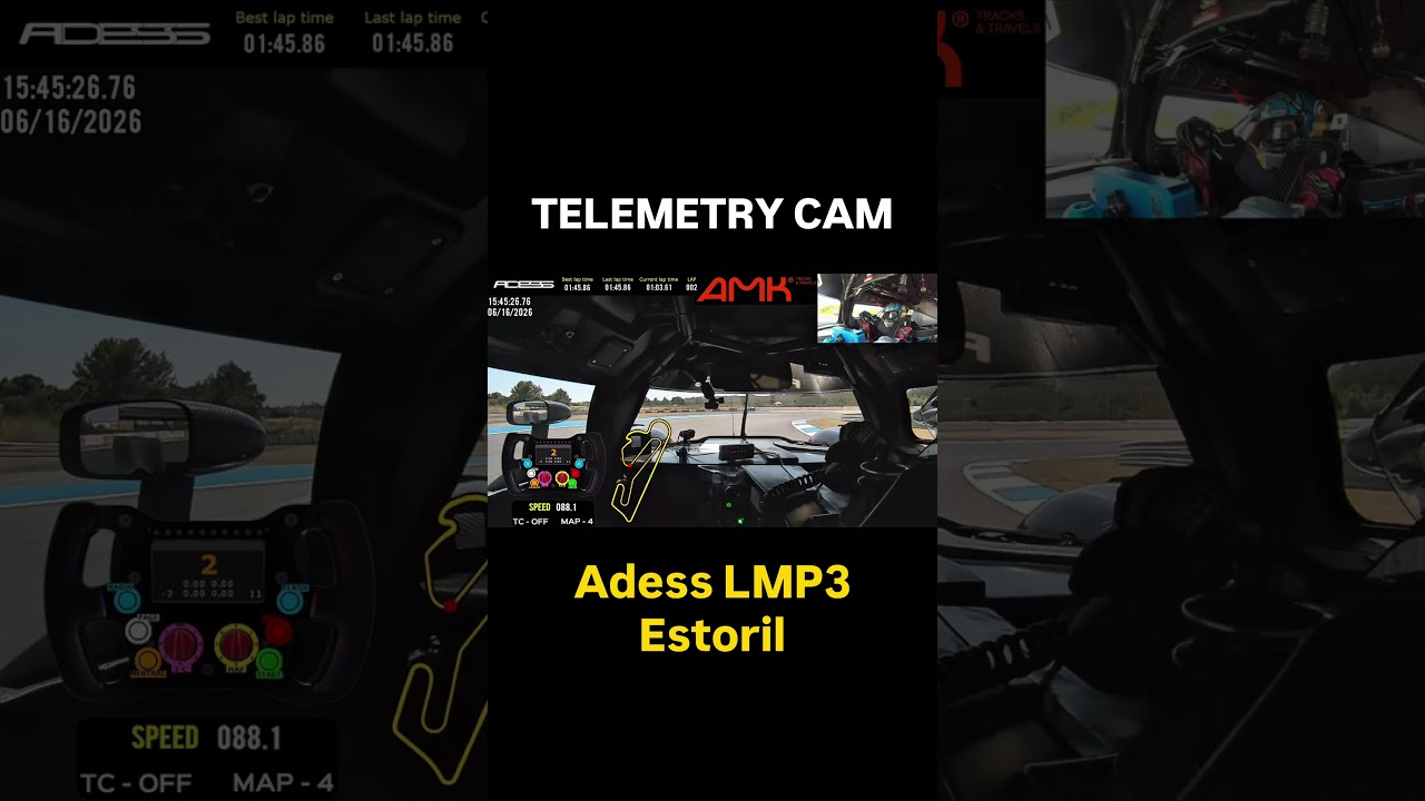 TELEMETRIA Volta Rápida Adess LMP3 V6 BITURBO no Estoril!