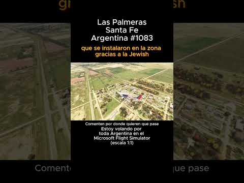 Las Palmeras, Santa Fe desde el Microsoft Flight Simulator #laspalmeras #santafe #msfs #argentina