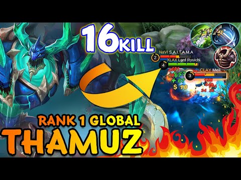 KING MIDLANE | Thamuz New Meta Build | Best Build Thamuz | Top 1 Global Thamuz ~ MLBB