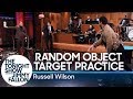 Random Object Target Practice With Russell Wilson