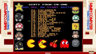 Nes 64 in 1 Gameplay : Playing 64 Classic Nes Adventure