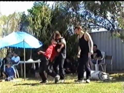 xCw Betrayal 2003 - Street Fight - Aston Crude (Tazer) Vs Dragula (Jonny V)