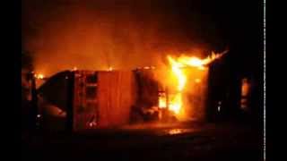 preview picture of video 'Fully Involved Structure Fire - Glendale, KY - 11/24/2013'