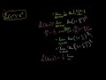 Proofs of Derivatives of Ln(x) and e^x Video Tutorial