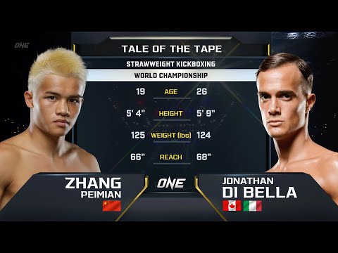Jonathan Di Bella vs Zhang Peimian full fight