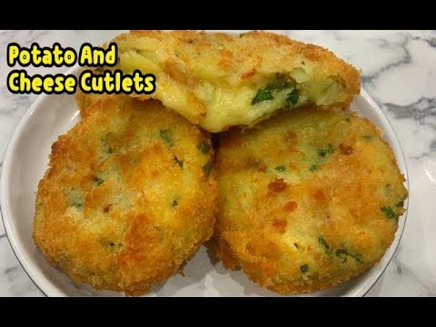 Potato And Cheese Cutlets Recipe / Kids Lunch Box Recipe By Yasmin Cooking Video