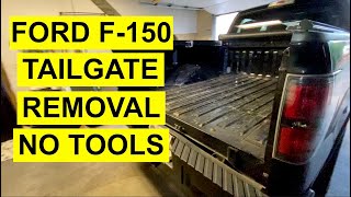 Any Ford F-150 Tailgate Removal - No Tools Needed