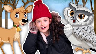 Learn Winter Time Animals | Moo Moo Cow Song - Funtastic Playhouse