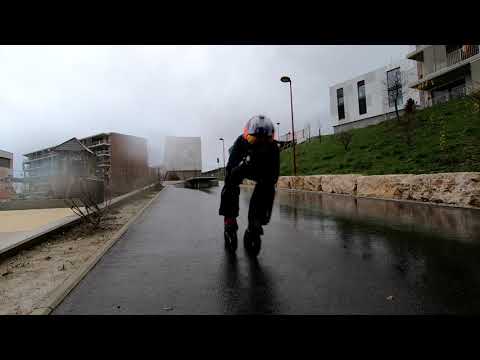 Powerslide Kaze SUV 150 mm in the rain Dec 2018