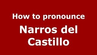 How to pronounce Narros Del Castillo