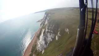 preview picture of video 'Flying the White Cliffs of Folkestone'