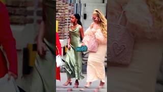 Beyonce and Blue ivy look good as the head to jay-z&#39; mother Gloria Carter’s Wedding
