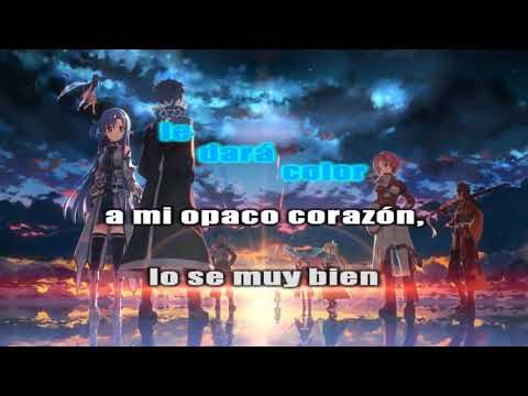 Sword Art Online Opening Crossing Field  Karaoke Español