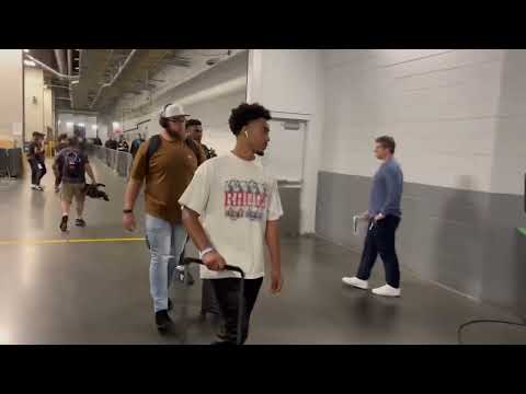 Panthers arrive at Falcons' stadium for Bryce Young's first game as starting QB