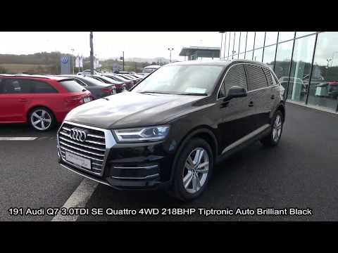 CMG AUDI SLIGO: 181D3556 Audi Q7 3.0TDI SE 218BHP Quattro 4WD Tiptronic Auto Brilliant Black
