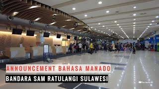 Download lagu Awesome!!! Announcements at Sam Ratulangi Airport are in Manadonese. mp3