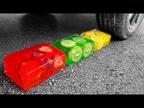 👉 Funny Crushing Experiment Big Ice Blocks vs Car! Crushing Crunchy, Soft Things with Car!
