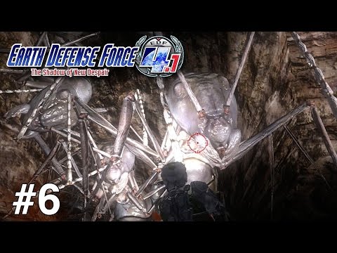 Earth Defense Force 4.1: The Shadow of New Despair (Walkthrough/Gameplay) - Part 6 (Tunnel Nest 1)