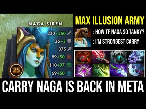 This Is What Happen When Naga Siren Became Meta Carry in 7.22h | Ez Solo Delete 6Slotted LS DotA 2