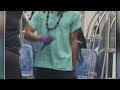 Video appears to show man man holding knife threatening passengers aboard Charlotte light rail
