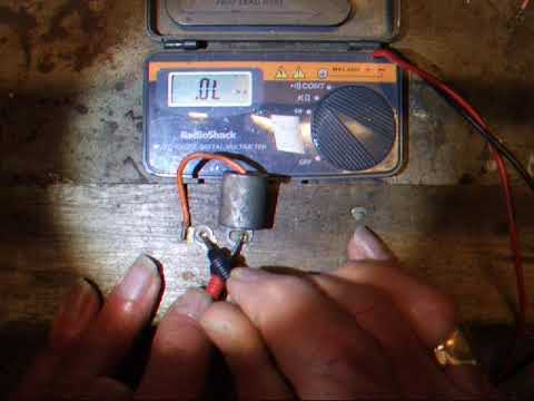 Go/No-go test of an ignition condenser