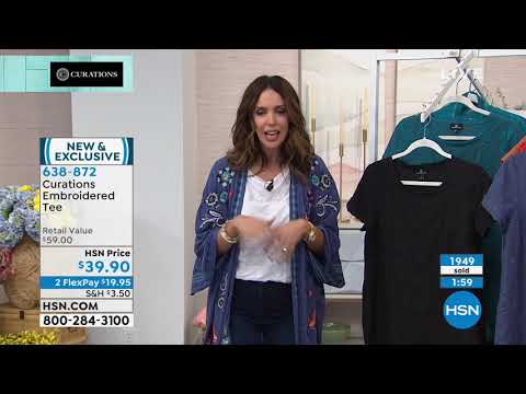 Curations Embroidered Tee