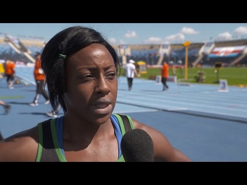 IAAF WU20 Championships Bydgoszcz 2016 400m Hurdles Women Heat Nicolee FOSTER JAM