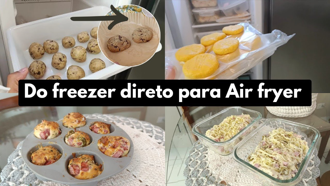 Enchendo meu freezer com receitas caseiras |  do freezer direto para Air fryer