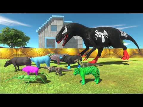 Escape from VENOM ALLOSAURUS - Animal Revolt Battle Simulator Escape from Monster