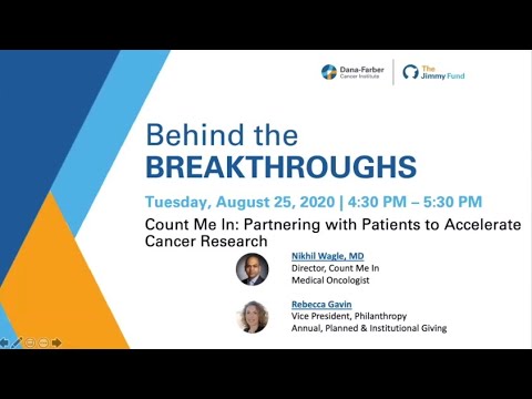 Count Me In: Partnering with Patients to Accelerate Cancer Research