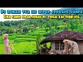 Behind The Natural Beauty Of Mount Burangrang There Is A Remote House On The Edge Of A Rice Fie