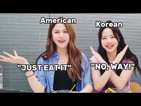 Yunjin and Eunchae and this never ending Perilla leaf debate