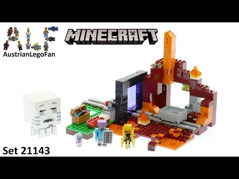 Lego Minecraft 21143 The Nether Portal - Lego Speed Build Review