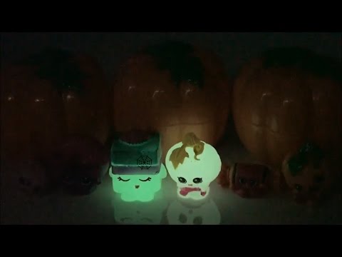 🎃🎃 Shopkins Halloween Pumpkin Surprises 2 Pack Glow in the Dark Toy for Kids 🎃🎃