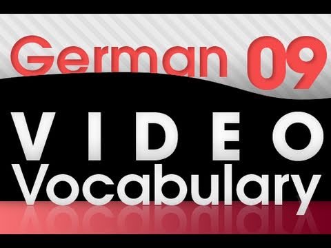 Learn German Video Vocabulary 1