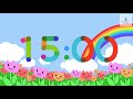 15 Minute Countdown Timer | Rainbow | Music