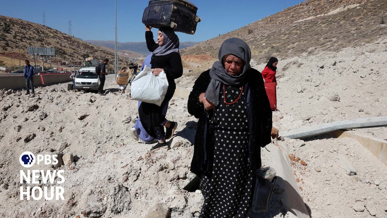 Israeli raids in Lebanon displace a quarter of the country's population