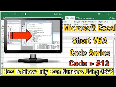 Microsoft Excel Short VBA Code #13 | Write VBA Code to Count to 10 – Only Even Numbers |