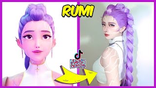 LAS GUERRERAS DEL K-POP versión TIK TOK #24🤯🎶+Adivina La Canción LAS GUERRERAS K-POP💜Rumi🔥Saja Boys