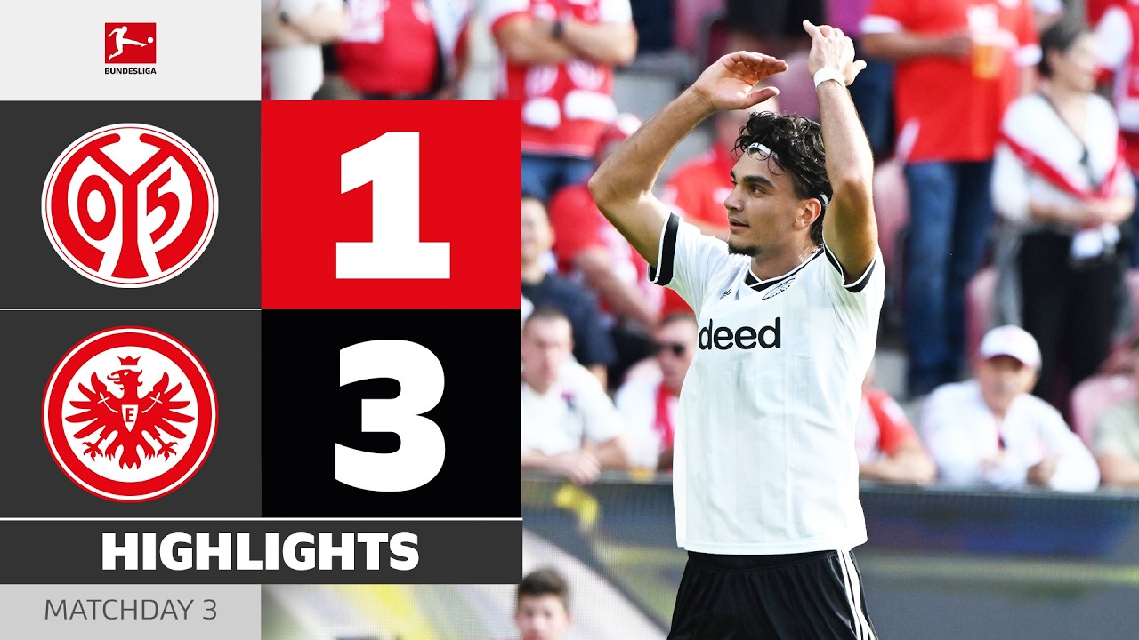 Uzun Stars Against Mainz! | MAINZ 05 - EINTRACHT FRANKFURT | Highlights | Matchday 3 – Bundesliga