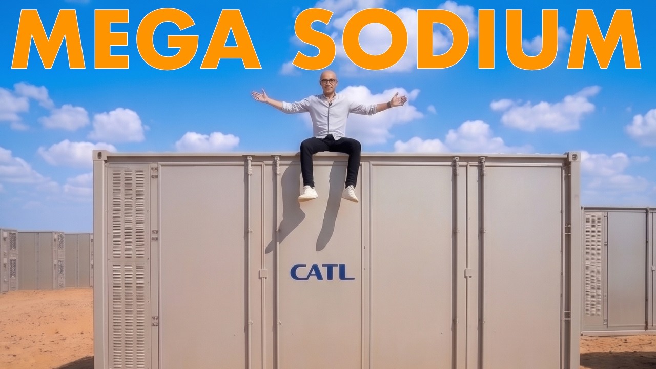 CATL TENER sodium battery storage unit on display