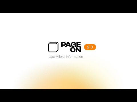 PageOn.AI 2.0 공식 영상 미리보기